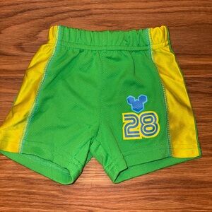 Vintage Disney Baby Green Mickey Shorts